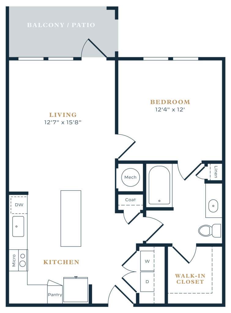 One-Bedroom Bliss at Allora Magnolia - A1 One-Bedroom Luxury Floor Plan